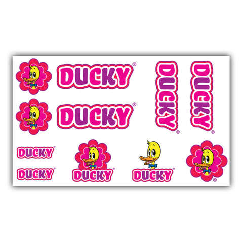 Kit d'autocollants pour cadre de vélo Ducky pink