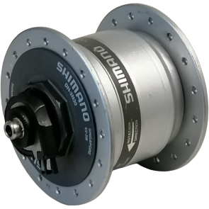 Shimano naafdynamo 6v 3 watt 36 gaats uitvalnaaf zilver