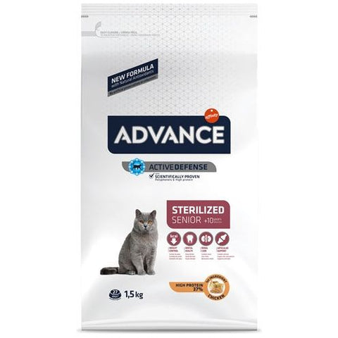 Advance cat sterilized sensitive senior 10+