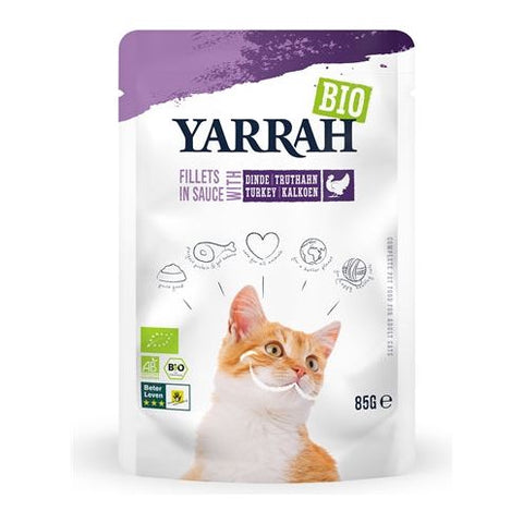 Yarrah cat biologische filets met kalkoen in saus