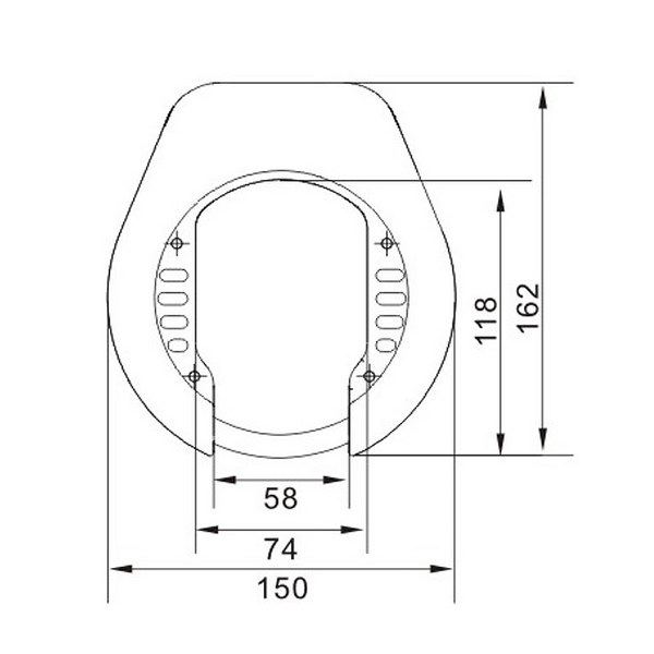 Lynx lazo model block xxl ringslot art-2 plug-in voor ketting