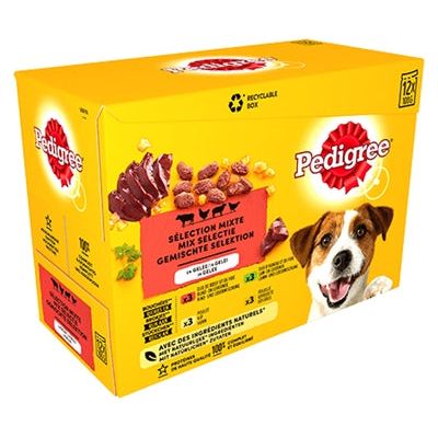 Pedigree multipack maaltijdzakjes favourites in gelei