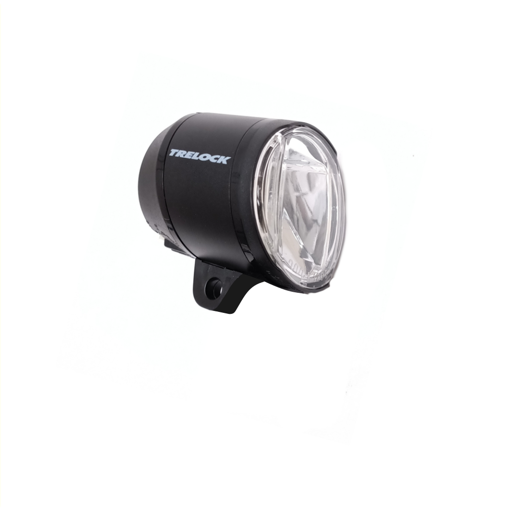 Phare LED Trelock LS 910 Prio 50 lux, adapté pour vélo électrique 6-12V noir, emballage atelier