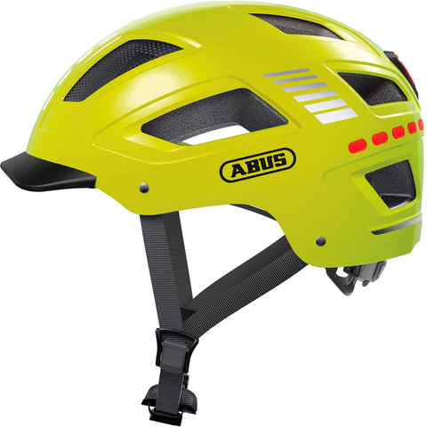 Abus Helm Hyban 2.0 LED signal Geel L 56-61cm