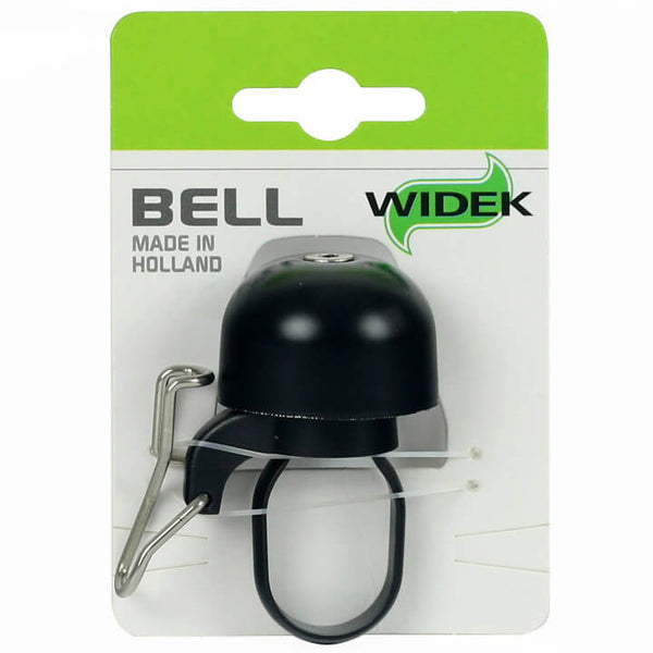 Sonnette de vélo Widek Paperclip mini - noir (sur carte)