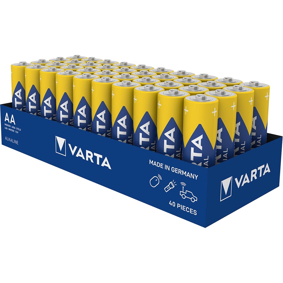 Varta Aa lr06 penlite alkaline bulk 40 stuks