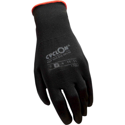 Gants d'atelier Cyclon pu-flex medium rouge taille 8 noir