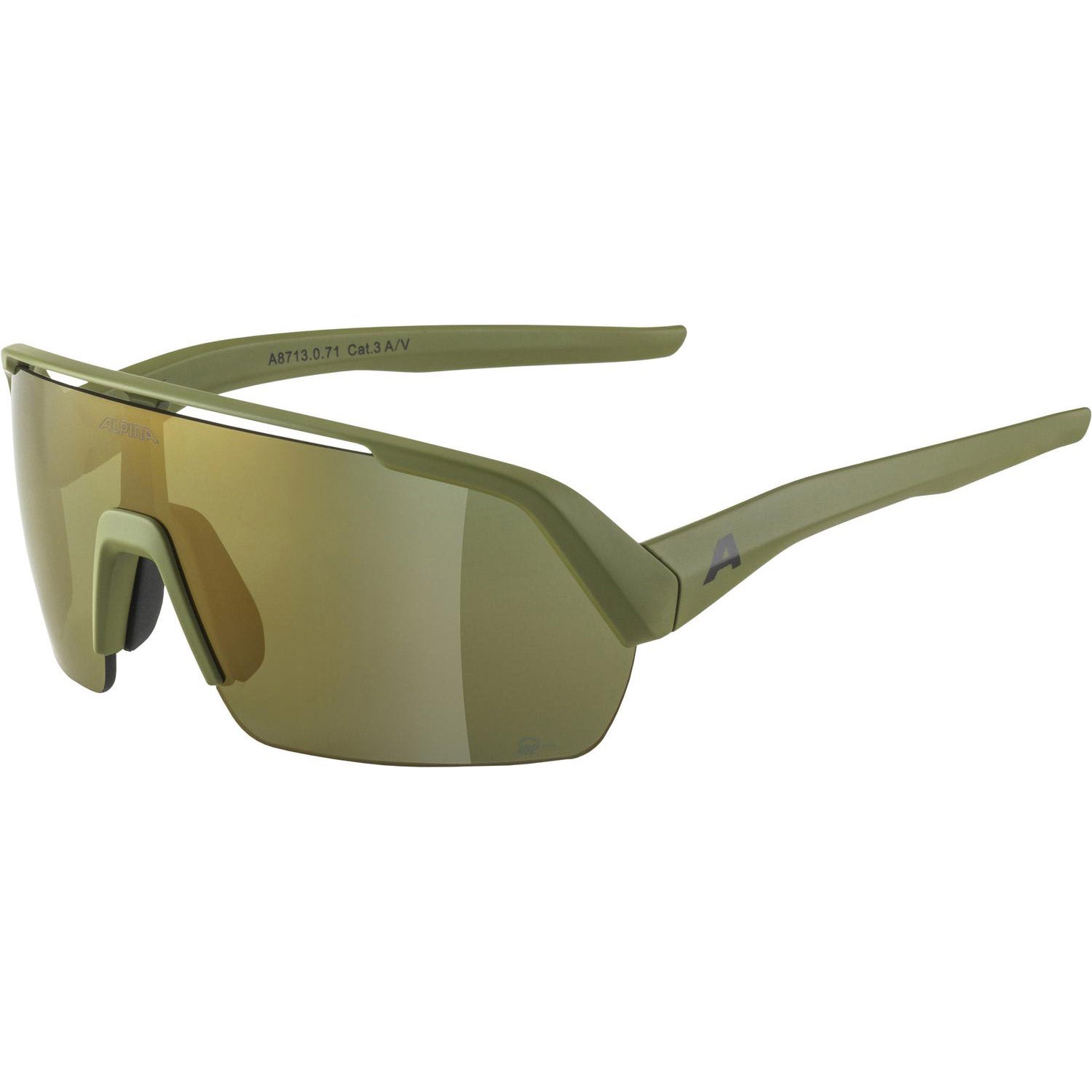 Lunettes Alpina Turbo-HR Q-Lite antibrouillard br. miroir olive cat.3