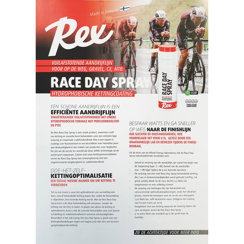 Rex Race Day Spray hydrofobe kettingcoating 40ml