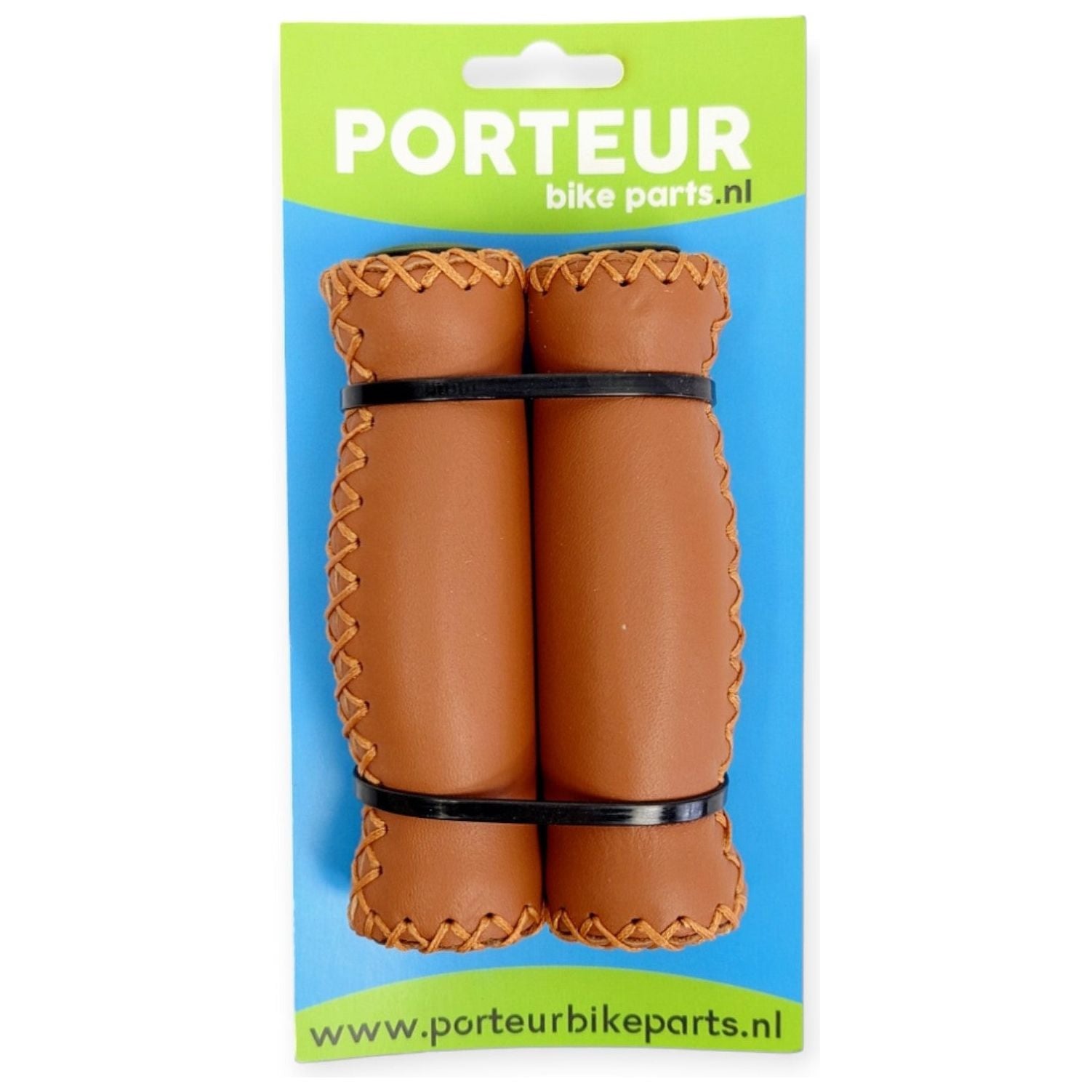 Handvatten Porteur leer bruin