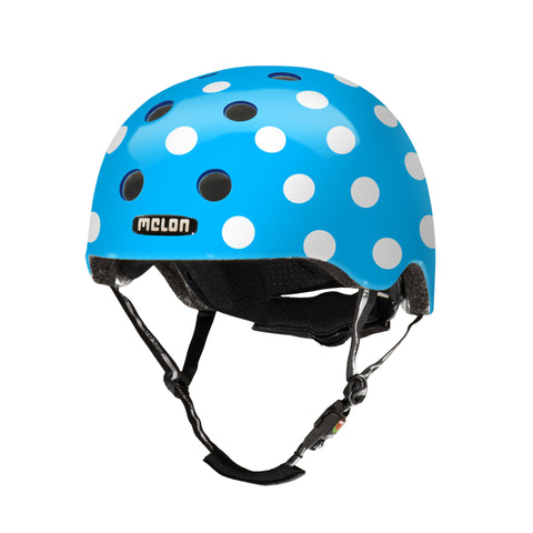 Casque Melon Dotty Blue XXS-S (46-52cm) bleu