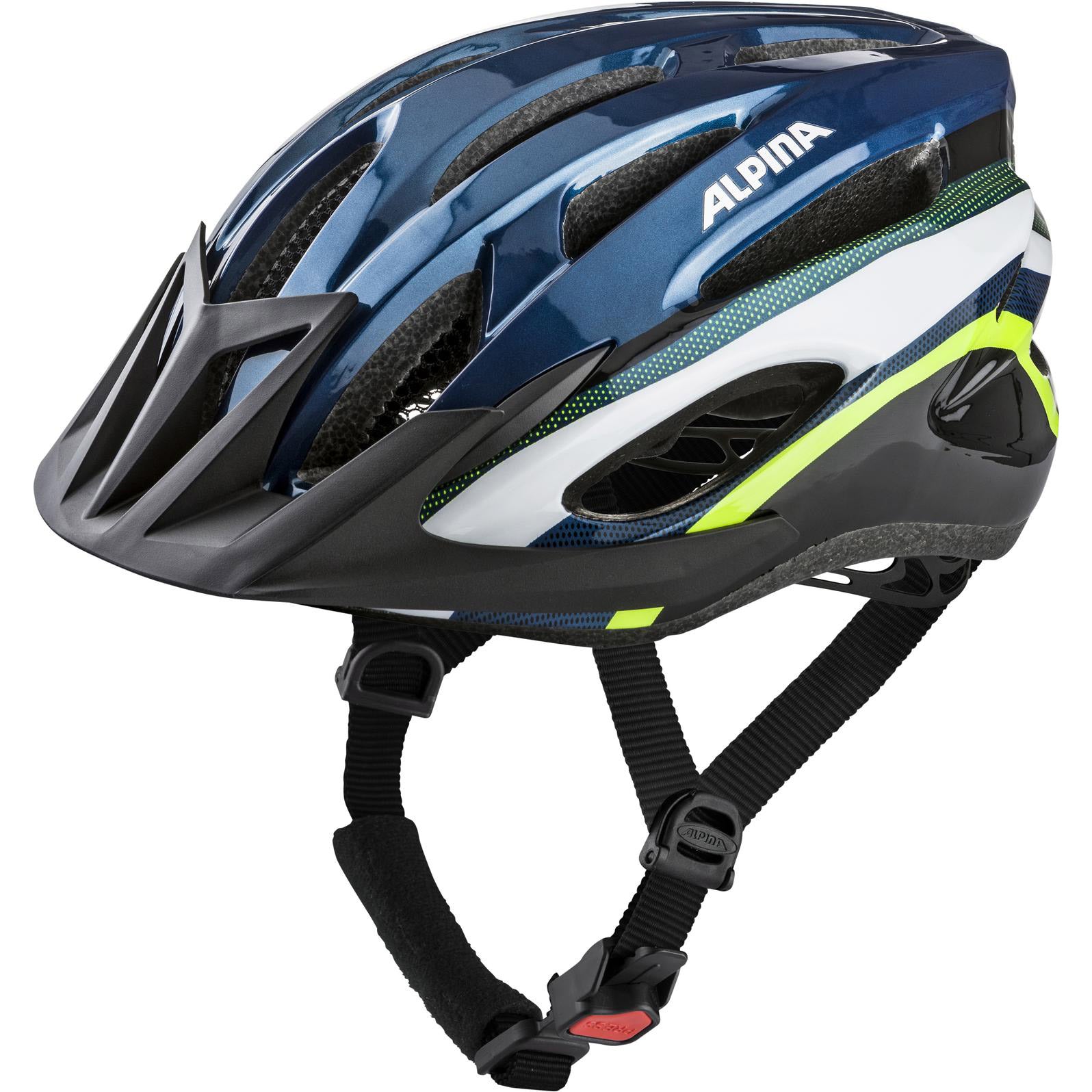 Casque Alpina VTT 17 bleu foncé-néon 58-61