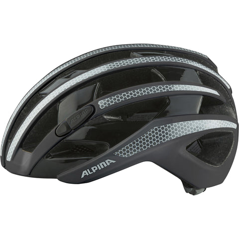 Alpina Sports racehelm Ravel Reflective 51-56 glans zwart