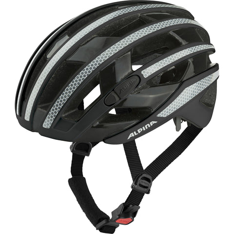 Alpina Sports racehelm Ravel Reflective 51-56 glans zwart