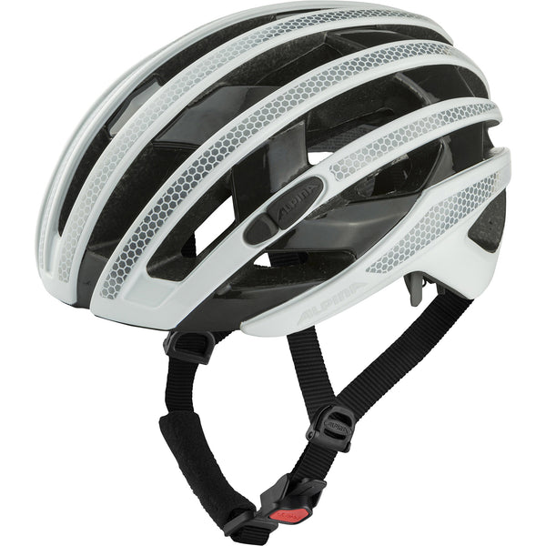 Alpina Sports racehelm Ravel Reflective 51-56 glans wit