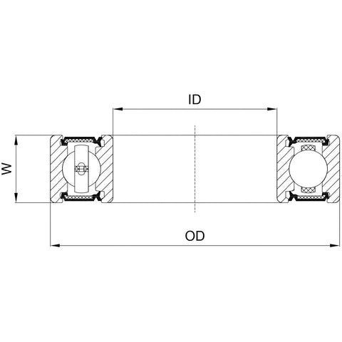 Marwi Kogellager CB-060 6700 2RS 10x15x4