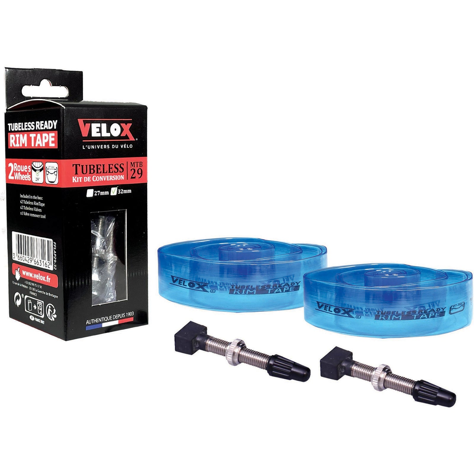 Velox conversiekit tubeless MTB 29 32mm 27-30c