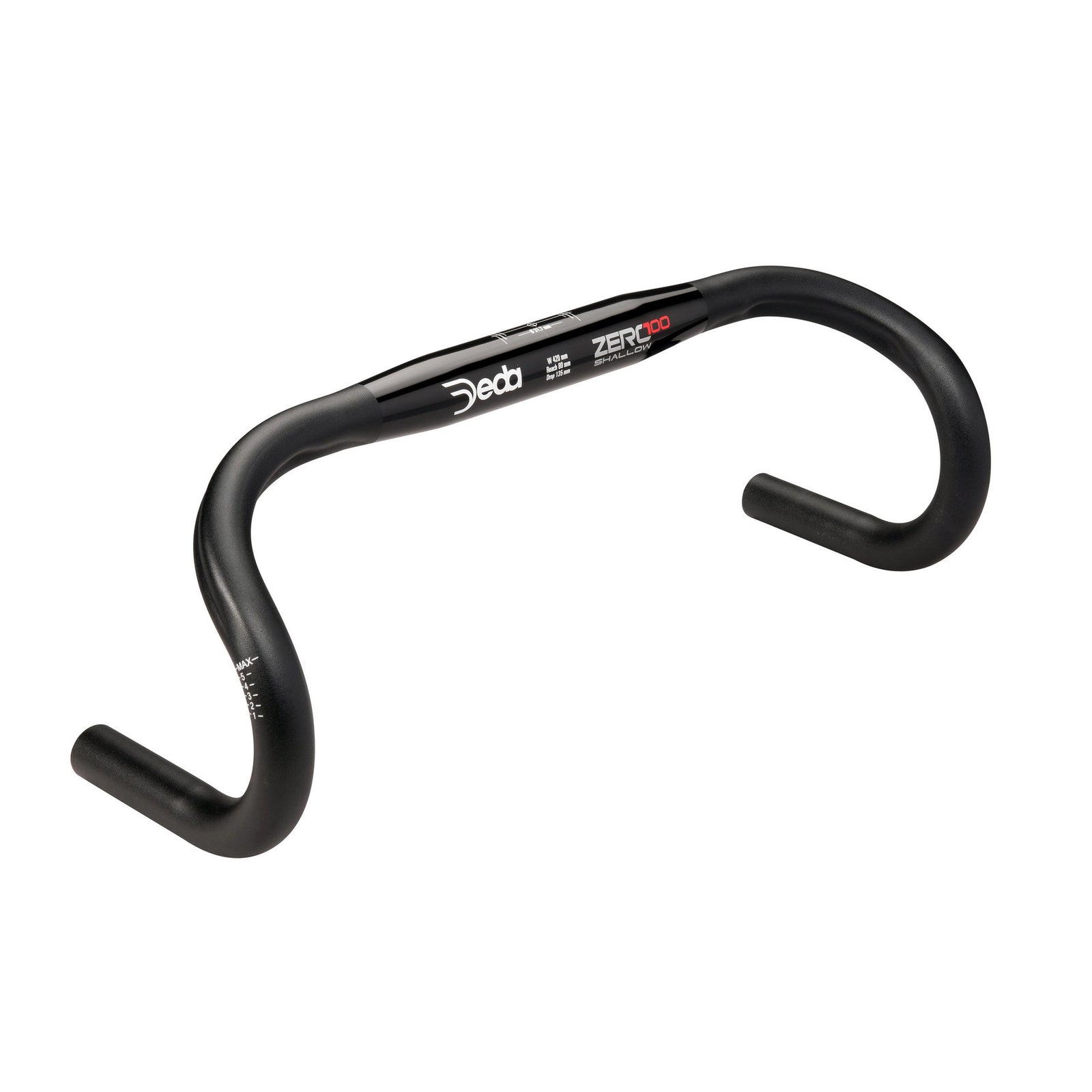 DEDA Guidon Zero100 Shallow 44cm Aluminium Noir