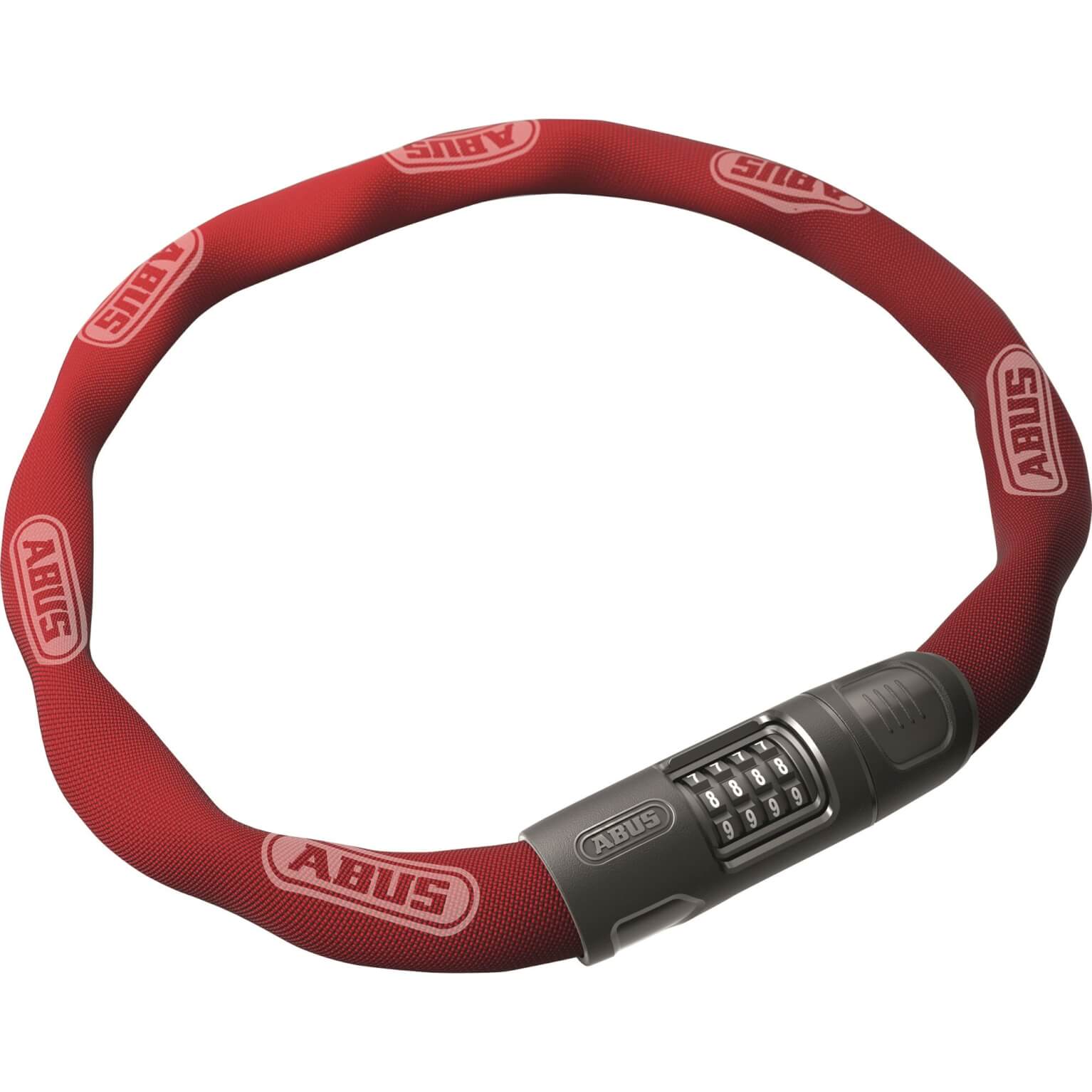 Abus Kettingslot 8808C 85 rood, 8mm vierkant, instelbare code