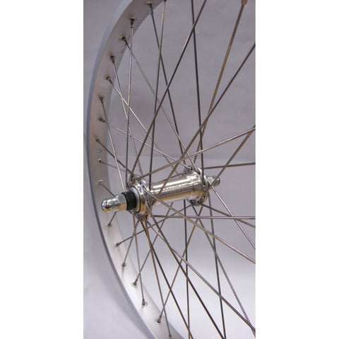 Roue avant 20-1.75 alu SH32 argent rayons inox 14