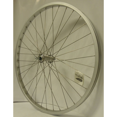 Roue avant 26-1.75 559 alu SH32 rayons 14 acier inoxydable argent