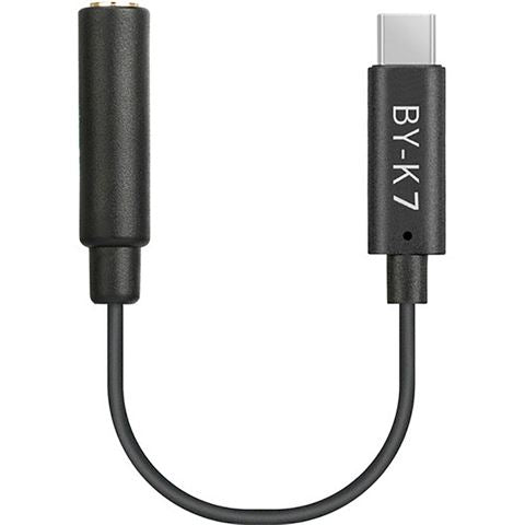 Adaptateur universel Boya BY-K7 3,5 mm TRS vers USB-C pour DJI Osmo Action