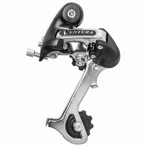 Ventura achterderailleur 6 7 8v lange kooi boutbevestiging tot 36t.