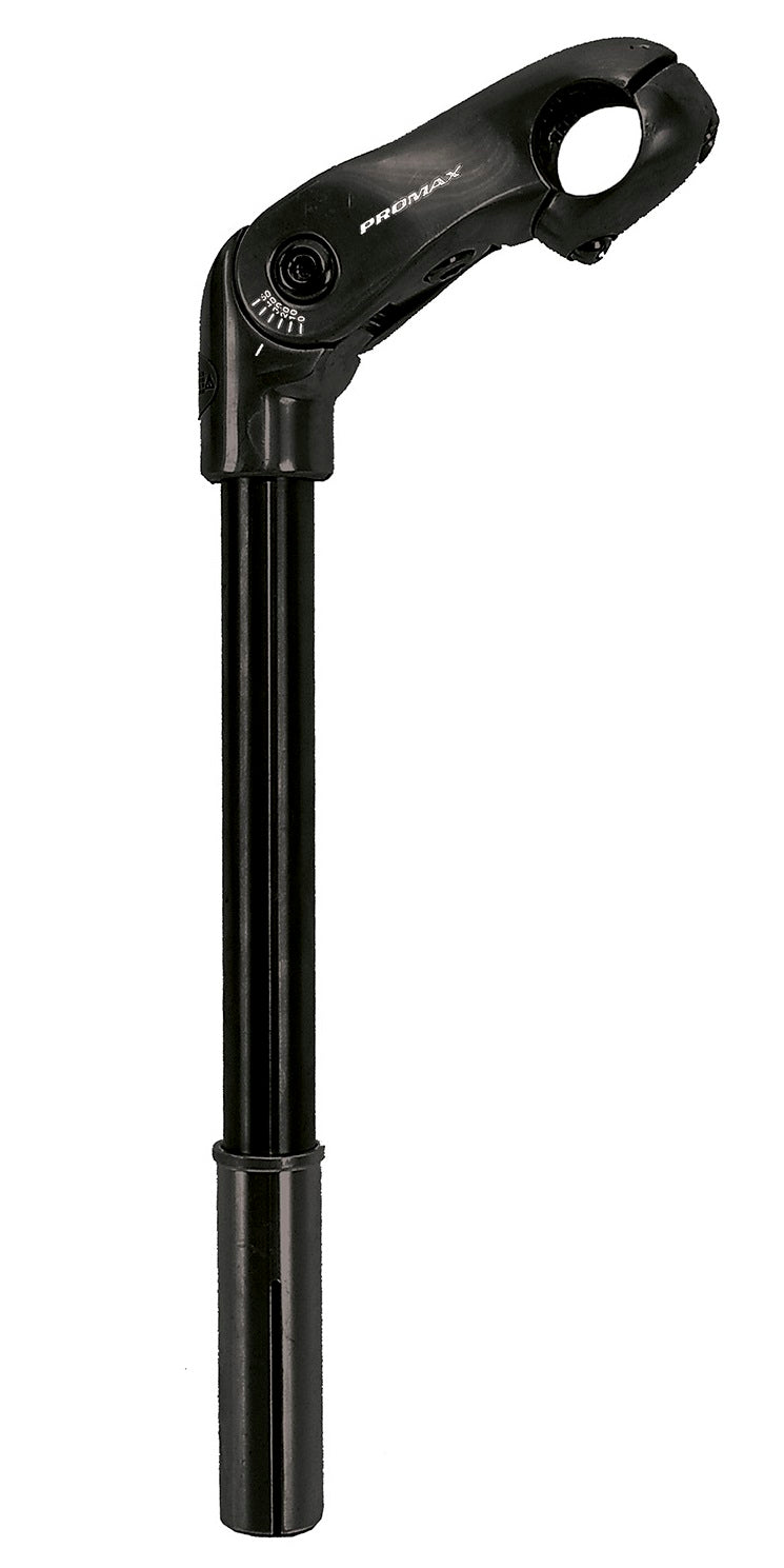 Promax stuurpen verstelbaar 300mm 22.2 25.4 + adapter zwart