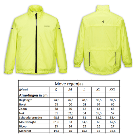 Veste de sport Veste de pluie Move taille S