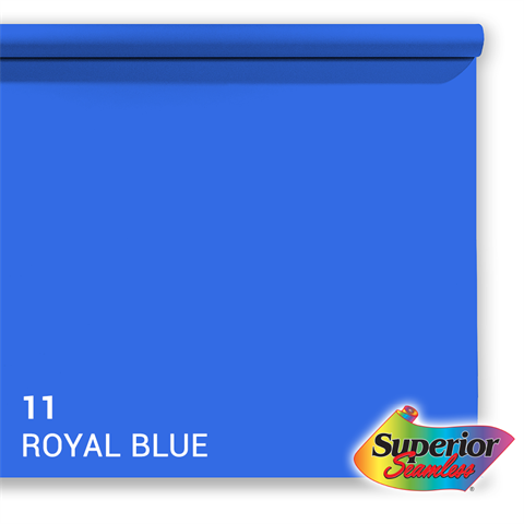 Papier de fond supérieur 11 Royal Blue Chroma Key 1,35 x 11 m