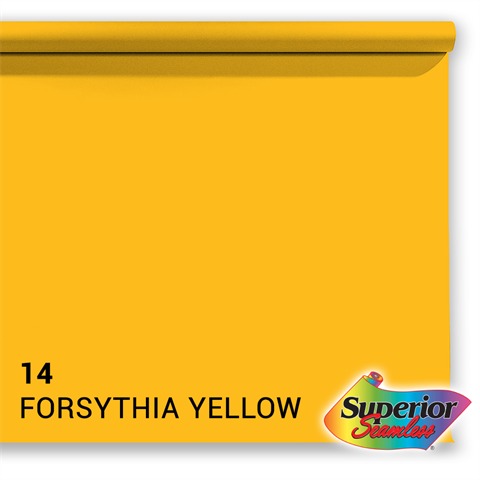 Superior Achtergrondpapier 14 Forsythia Yellow 1,35 x 11m