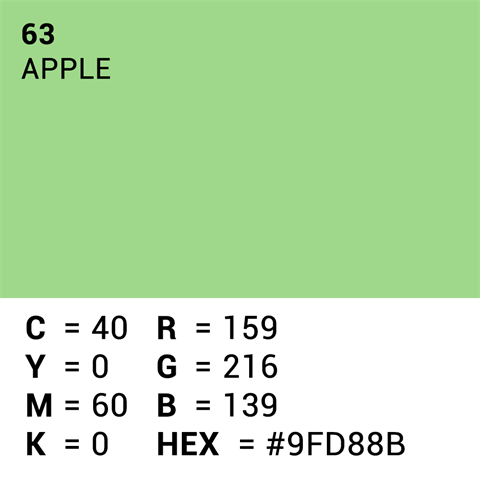 Superior Achtergrondpapier 63 Apple 1,35 x 11m