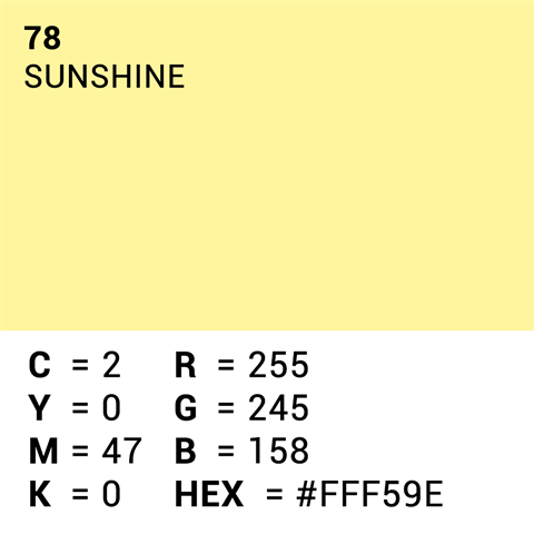 Superior Achtergrondpapier 78 Sunshine 1,35 x 11m